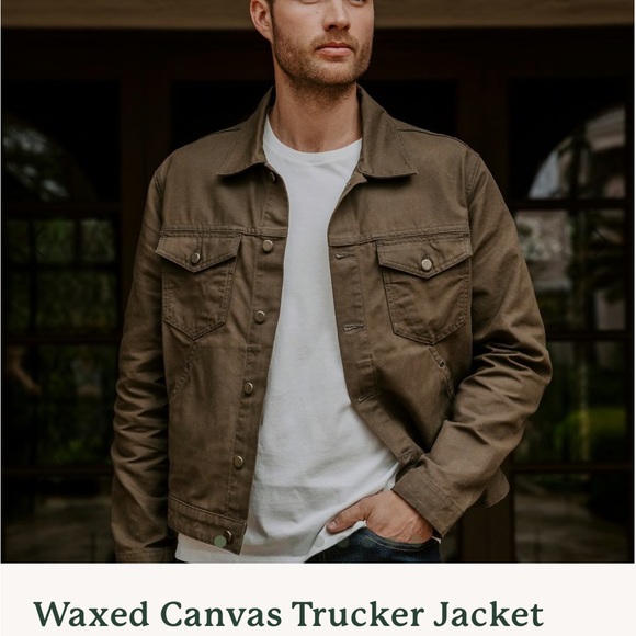 Tecovas Jackets & Coats Tecovas Waxed Canvas Trucker Jacket Olive